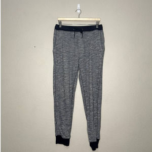 American Eagle Joggers Black White Elastic Waist Pockets Casual Athleisure Relax